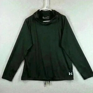 Under Armour Hoodie Top Women’s Medium Black Drawstring Bottom